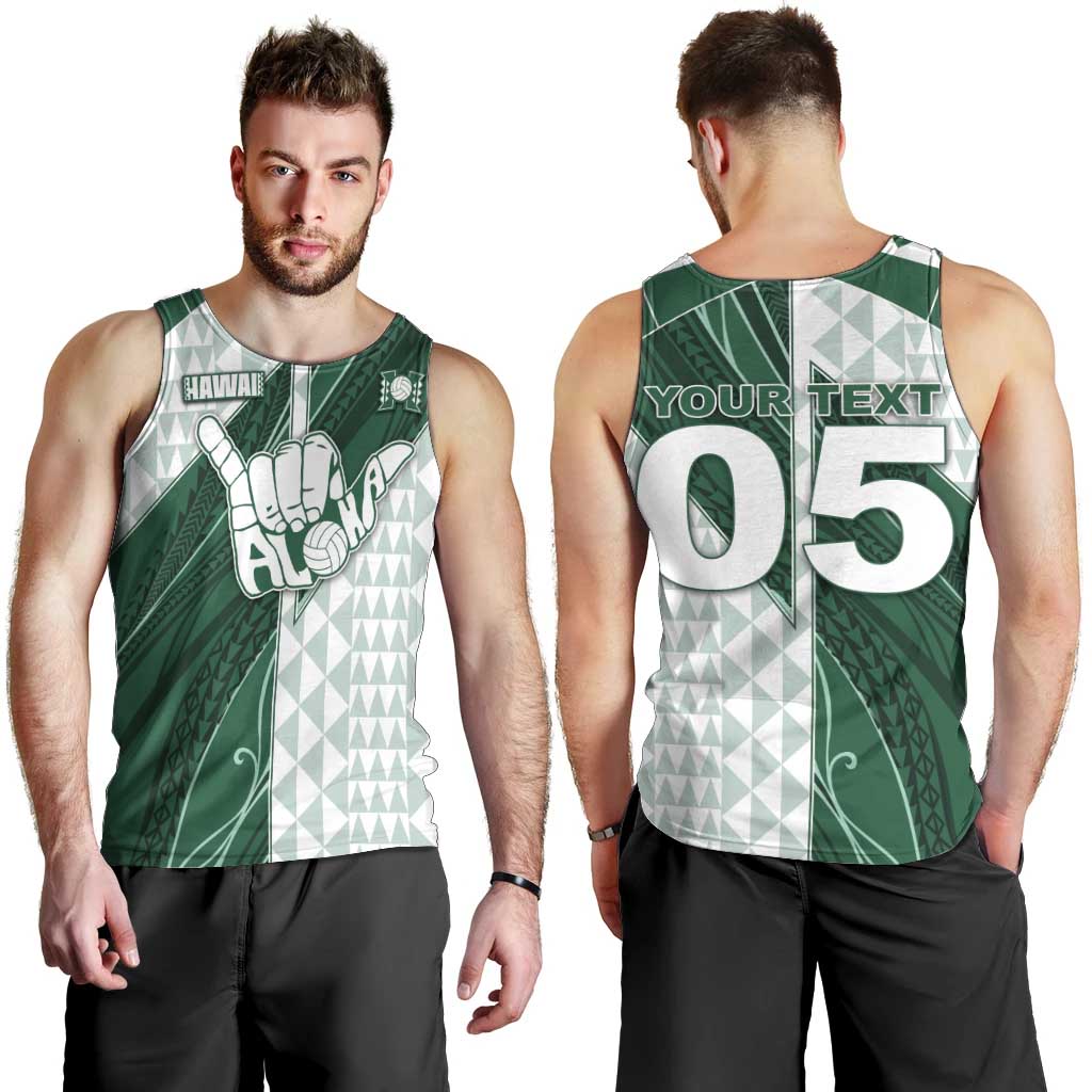 Custom Hawaii Volleyball Men Tank Top Shaka Aloha Hand DT05 - Polynesian Pride