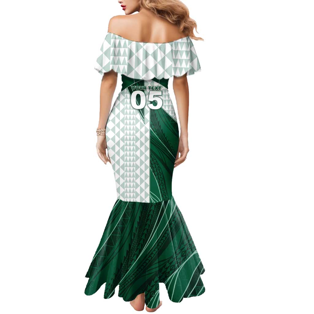 Custom Hawaii Volleyball Mermaid Dress Shaka Aloha Hand DT05 - Polynesian Pride