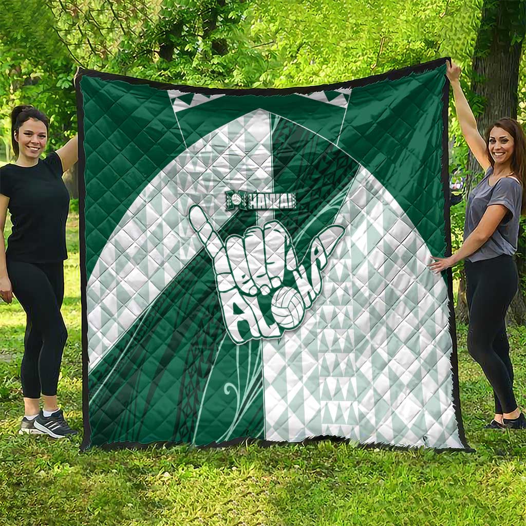 Hawaii Volleyball Quilt Shaka Aloha Hand DT05 - Polynesian Pride