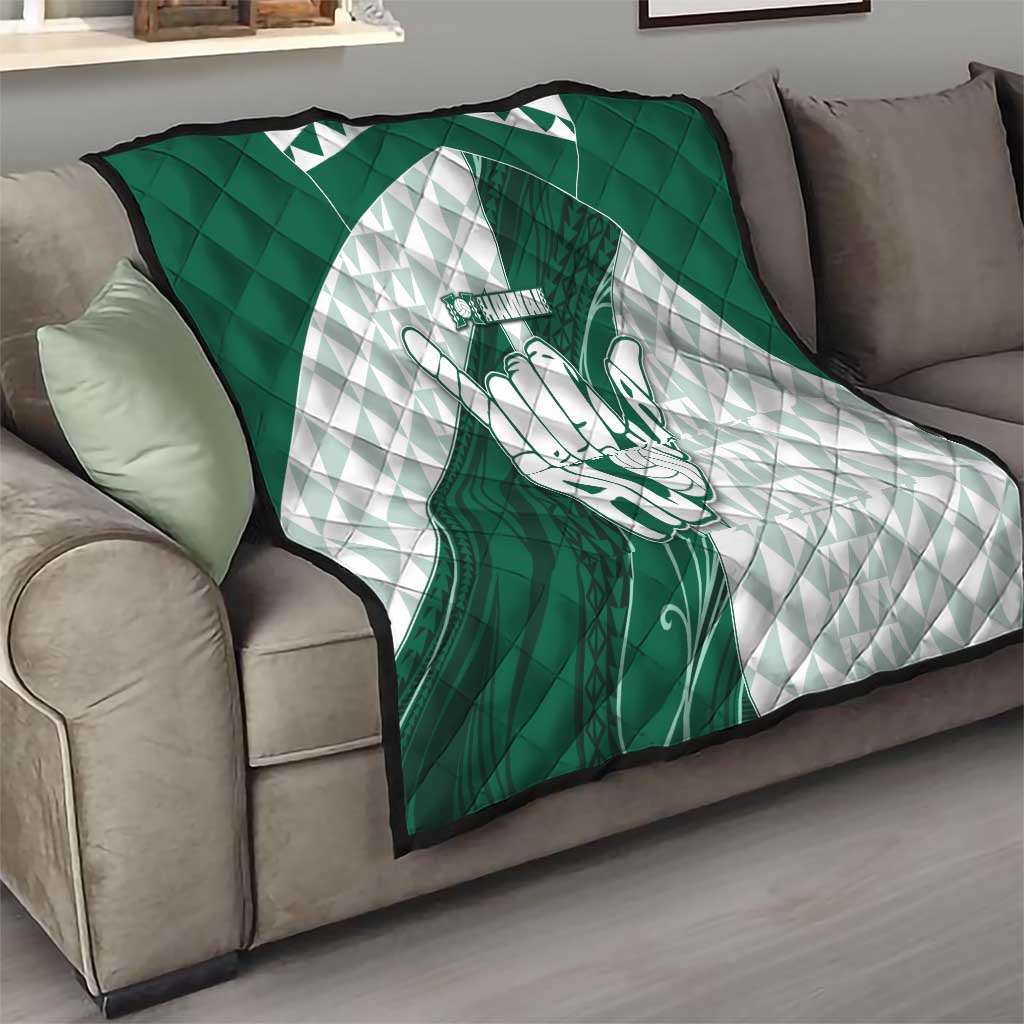 Hawaii Volleyball Quilt Shaka Aloha Hand DT05 - Polynesian Pride