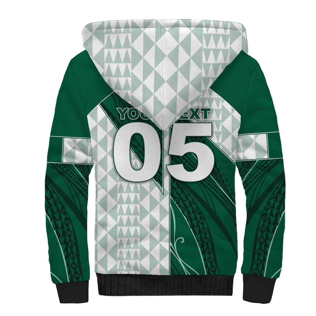 Custom Hawaii Volleyball Sherpa Hoodie Shaka Aloha Hand DT05 - Polynesian Pride