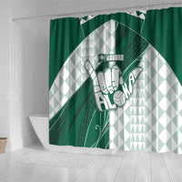 Hawaii Volleyball Shower Curtain Shaka Aloha Hand DT05 - Polynesian Pride