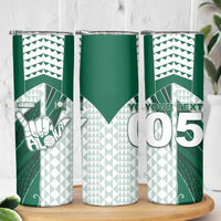 Custom Hawaii Volleyball Skinny Tumbler Shaka Aloha Hand DT05 - Polynesian Pride