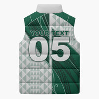 Custom Hawaii Volleyball Sleeveless Puffer Jacket Shaka Aloha Hand DT05 - Polynesian Pride