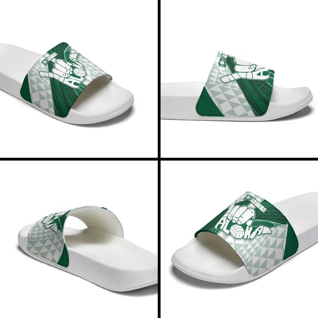 Hawaii Volleyball Slide Sandals Shaka Aloha Hand DT05 - Polynesian Pride