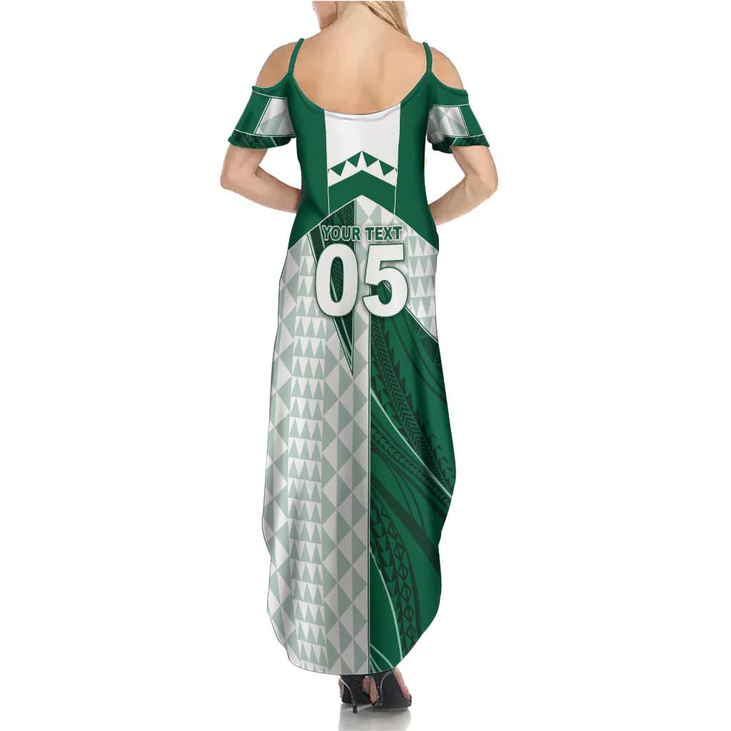 Custom Hawaii Volleyball Summer Maxi Dress Shaka Aloha Hand