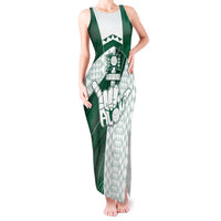Custom Hawaii Volleyball Tank Maxi Dress Shaka Aloha Hand DT05 Women Green - Polynesian Pride