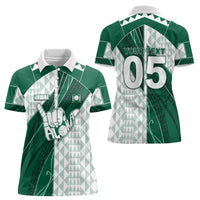 Custom Hawaii Volleyball Women Polo Shirt Shaka Aloha Hand DT05 - Polynesian Pride