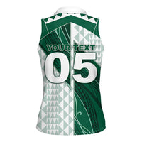 Custom Hawaii Volleyball Women Sleeveless Polo Shirt Shaka Aloha Hand DT05 - Polynesian Pride