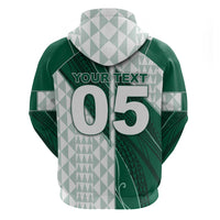 Custom Hawaii Volleyball Zip Hoodie Shaka Aloha Hand DT05 - Polynesian Pride