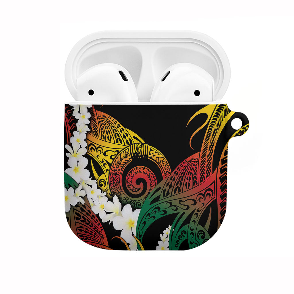 Piko Hawaiian AirPods Case Gradient Spiral Plumeria Tribal Patterns