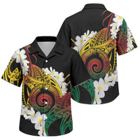 Piko Hawaiian Family Matching Long Sleeve Bodycon Dress and Hawaiian Shirt Gradient Spiral Plumeria Tribal Patterns DT05 Son's Shirt Multicolor - Polynesian Pride