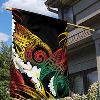 Piko Hawaiian Garden Flag Gradient Spiral Plumeria Tribal Patterns