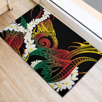 Piko Hawaiian Rubber Doormat Gradient Spiral Plumeria Tribal Patterns DT05 - Polynesian Pride