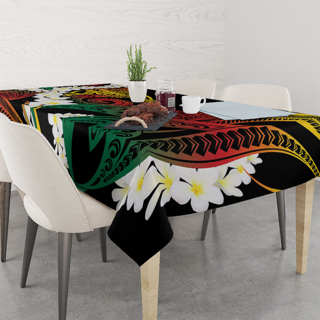 Piko Hawaiian Tablecloth Gradient Spiral Plumeria Tribal Patterns