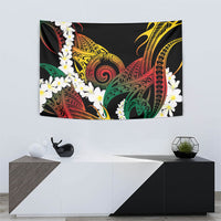 Piko Hawaiian Tapestry Gradient Spiral Plumeria Tribal Patterns DT05 - Polynesian Pride