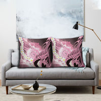 Piko Hawaiian Pillow Cover Pink Galaxy Spiral Plumeria Tribal Patterns