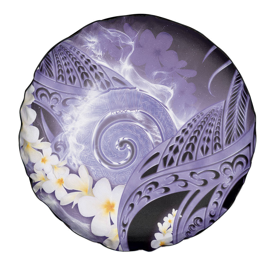 Piko Hawaiian Spare Tire Cover Purple Galaxy Spiral Plumeria Tribal Patterns DT05 - Polynesian Pride