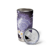 Piko Hawaiian Tumbler Cup Purple Galaxy Spiral Plumeria Tribal Patterns