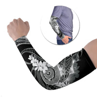 Piko Hawaiian Arm Sleeves Monochrome Galaxy Spiral Plumeria Tribal Patterns