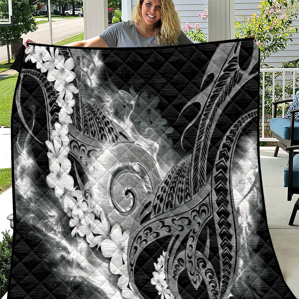 Piko Hawaiian Quilt Monochrome Galaxy Spiral Plumeria Tribal Patterns