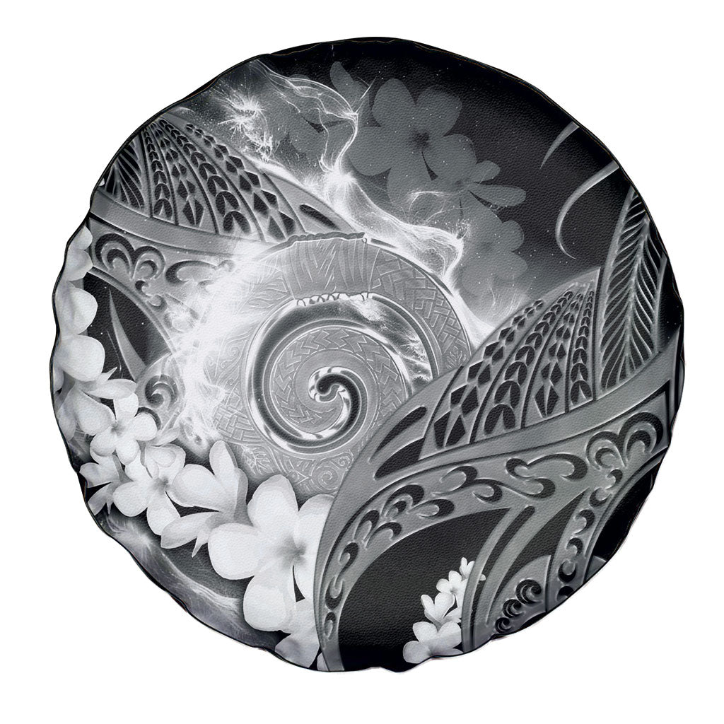 Piko Hawaiian Spare Tire Cover Monochrome Galaxy Spiral Plumeria Tribal Patterns