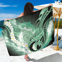 Piko Hawaiian Sarong Green Galaxy Spiral Plumeria Tribal Patterns DT05 One Size 44 x 66 inches Green - Polynesian Pride