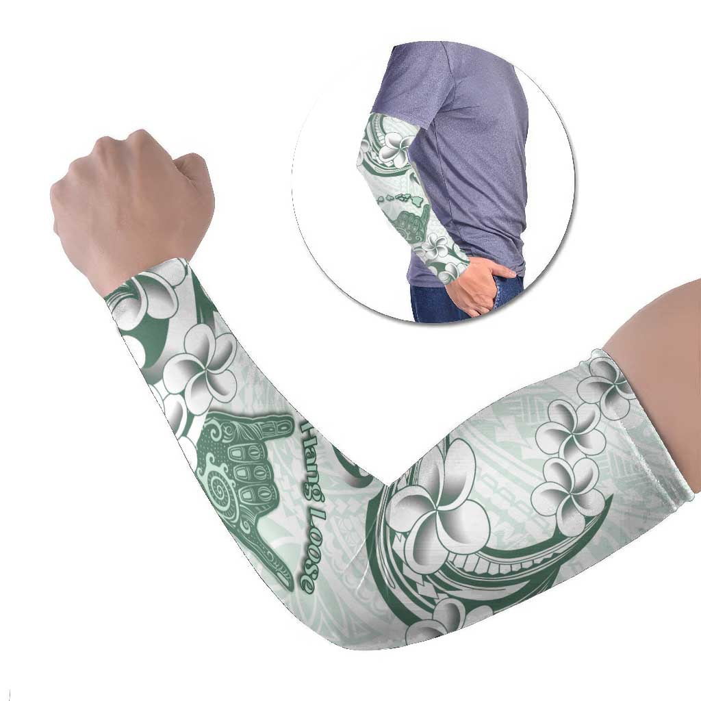 Aloha Hawaii Shaka Arm Sleeves Hang Loose Mint Version - Polynesian Pride