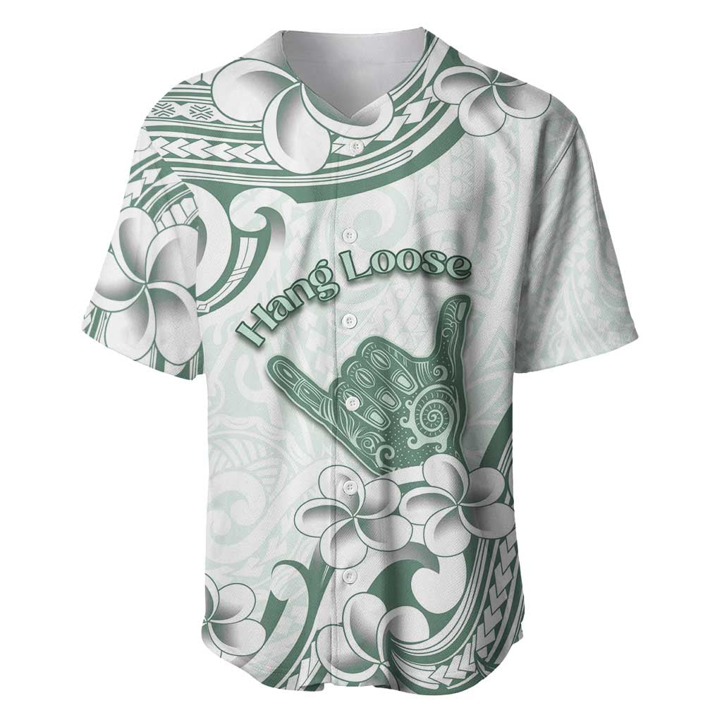 Aloha Hawaii Shaka Baseball Jersey Hang Loose Mint Version - Polynesian Pride