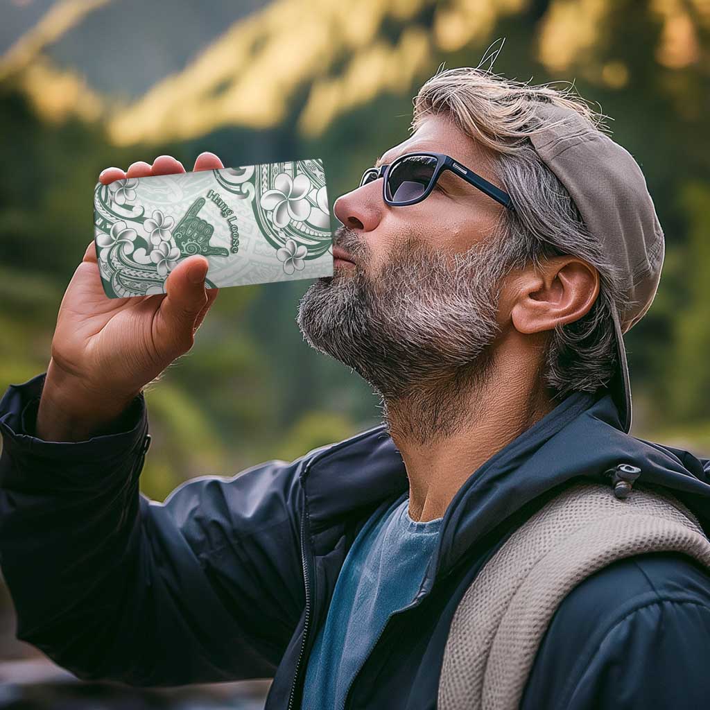 Aloha Hawaii Shaka 4 in 1 Can Cooler Tumbler Hang Loose Mint Version - Polynesian Pride