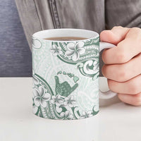 Aloha Hawaii Shaka Ceramic Mug Hang Loose Mint Version - Polynesian Pride