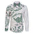 Aloha Hawaii Shaka Family Matching Puletasi and Hawaiian Shirt Hang Loose Mint Version - Polynesian Pride