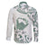 Aloha Hawaii Shaka Family Matching Puletasi and Hawaiian Shirt Hang Loose Mint Version - Polynesian Pride