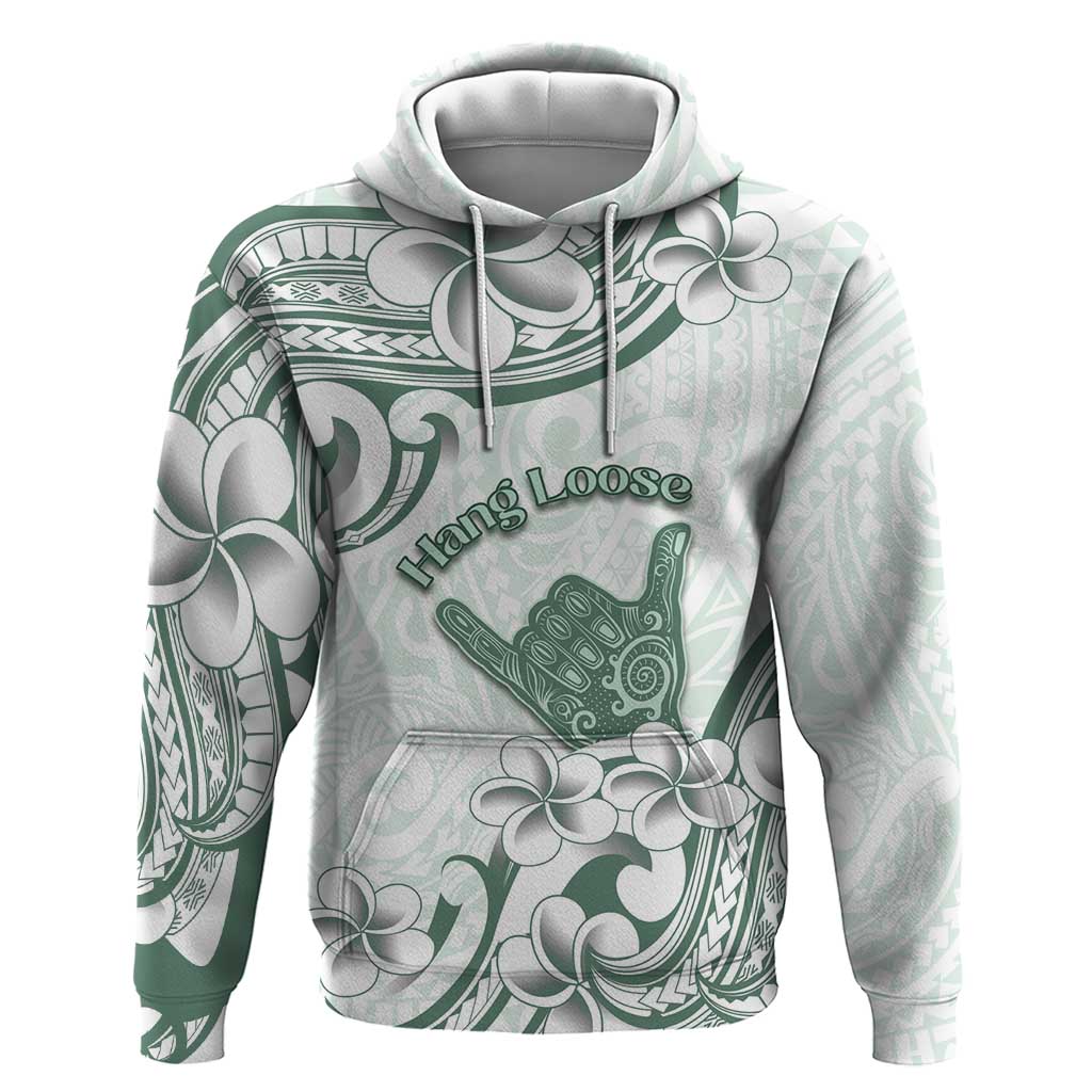 Aloha Hawaii Shaka Hoodie Hang Loose Mint Version - Polynesian Pride