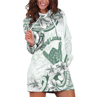Aloha Hawaii Shaka Hoodie Dress Hang Loose Mint Version - Polynesian Pride