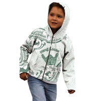 Aloha Hawaii Shaka Kid Hoodie Hang Loose Mint Version - Polynesian Pride