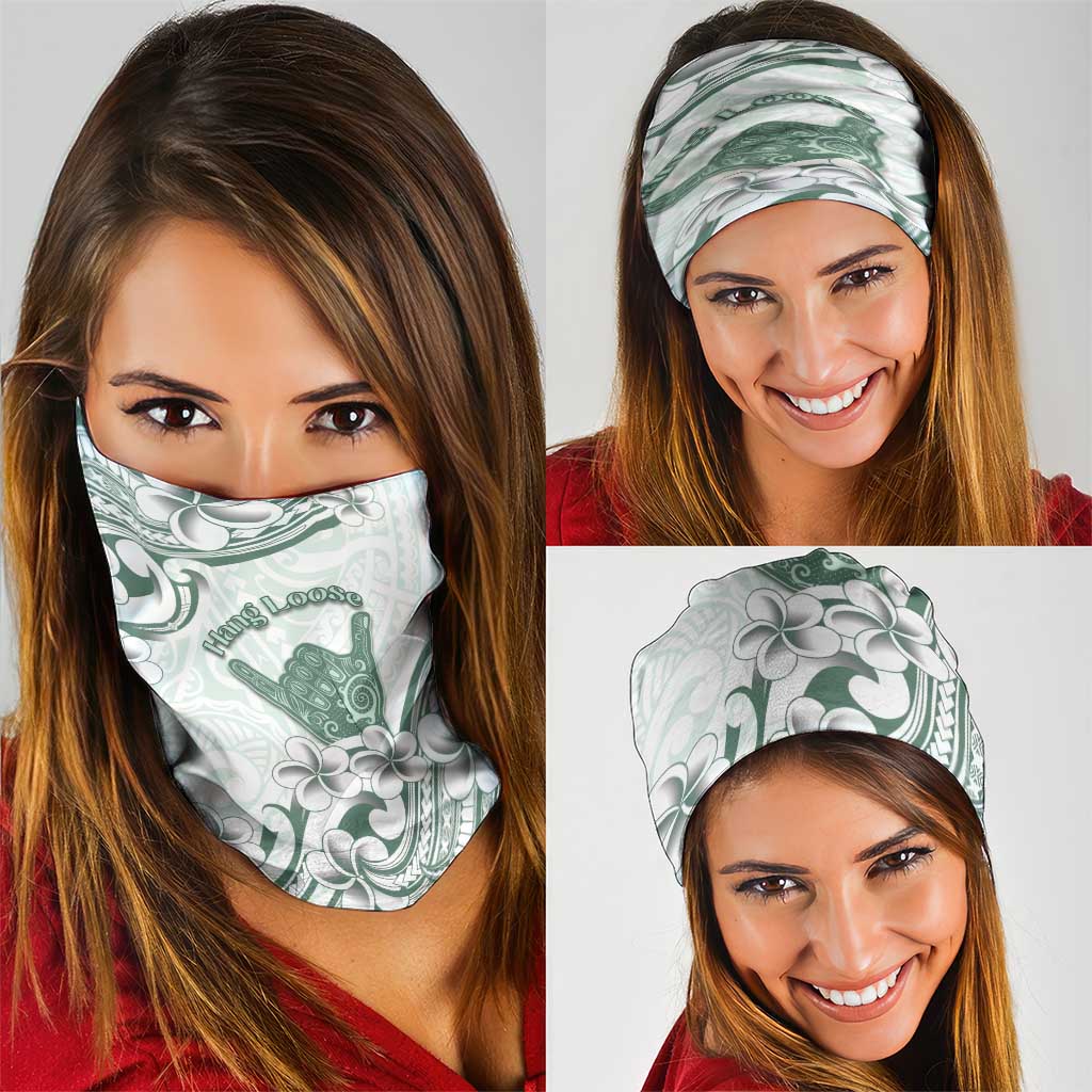 Aloha Hawaii Shaka Neck Gaiter Hang Loose Mint Version - Polynesian Pride
