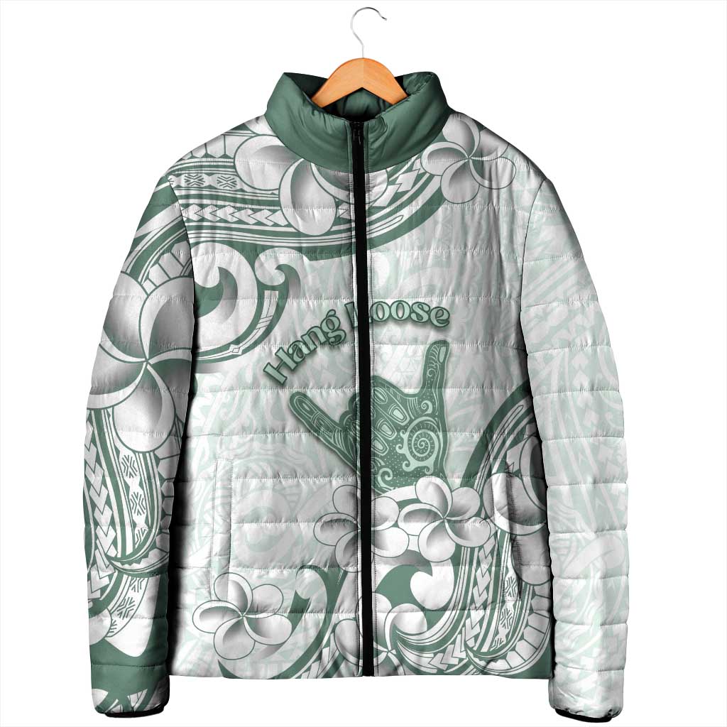 Aloha Hawaii Shaka Padded Jacket Hang Loose Mint Version - Polynesian Pride