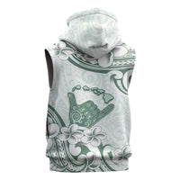 Aloha Hawaii Shaka Sleeveless Zip Hoodie Hang Loose Mint Version DT05 - Polynesian Pride