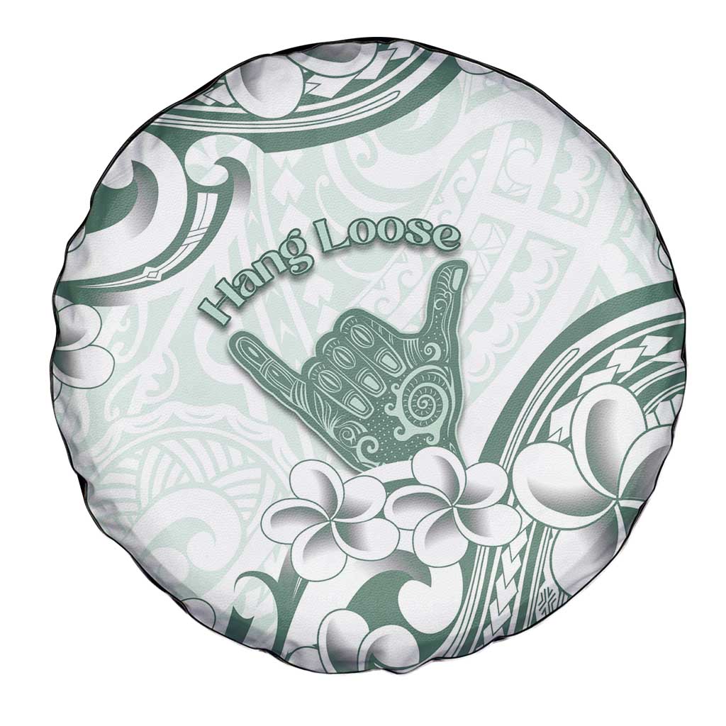 Aloha Hawaii Shaka Spare Tire Cover Hang Loose Mint Version - Polynesian Pride