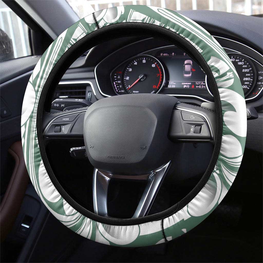 Aloha Hawaii Shaka Steering Wheel Cover Hang Loose Mint Version - Polynesian Pride