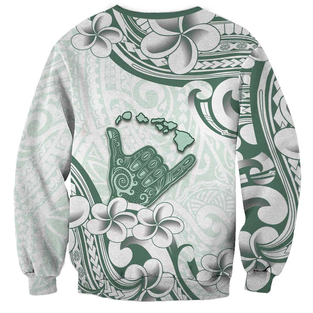 Aloha Hawaii Shaka Sweatshirt Hang Loose Mint Version DT05 - Polynesian Pride
