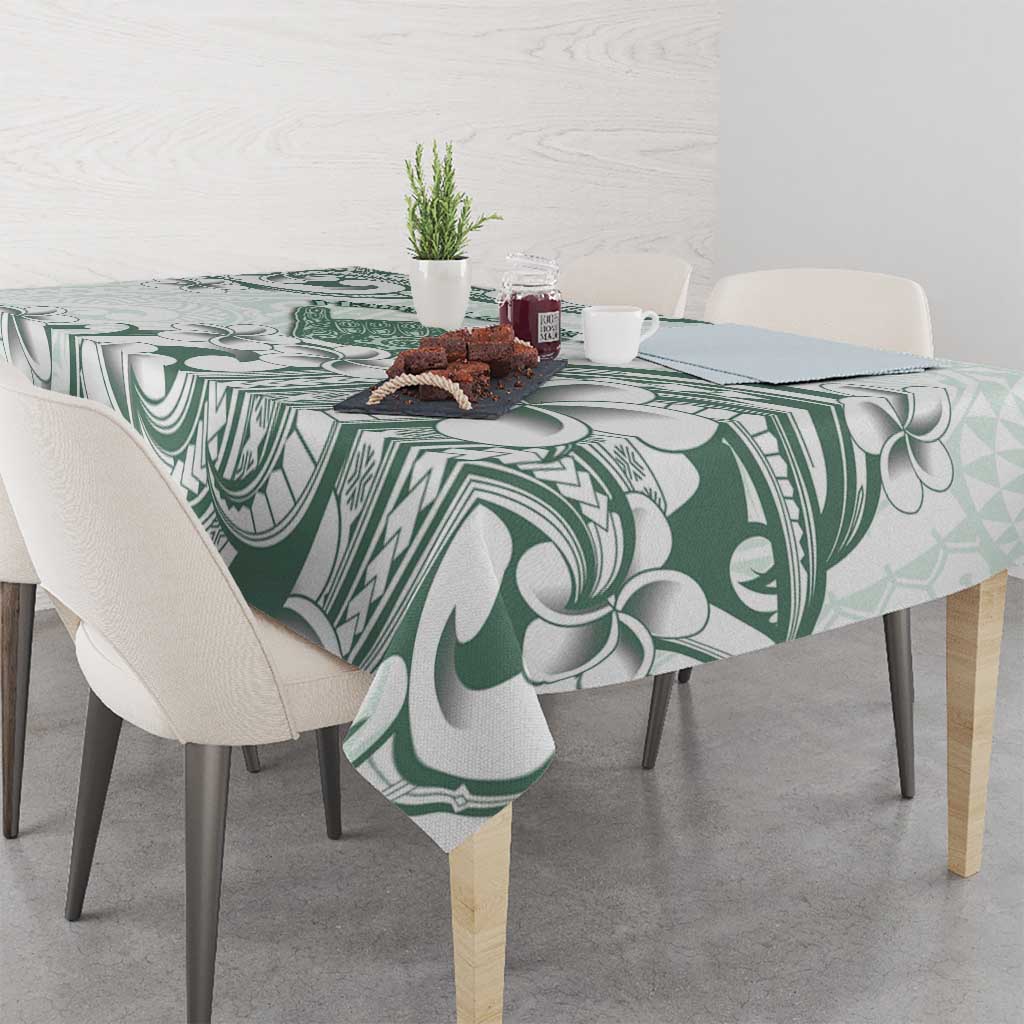 Aloha Hawaii Shaka Tablecloth Hang Loose Mint Version - Polynesian Pride