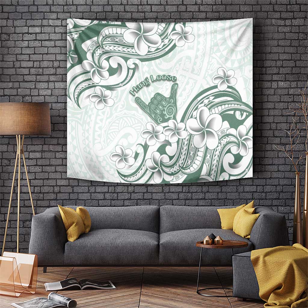 Aloha Hawaii Shaka Tapestry Hang Loose Mint Version - Polynesian Pride