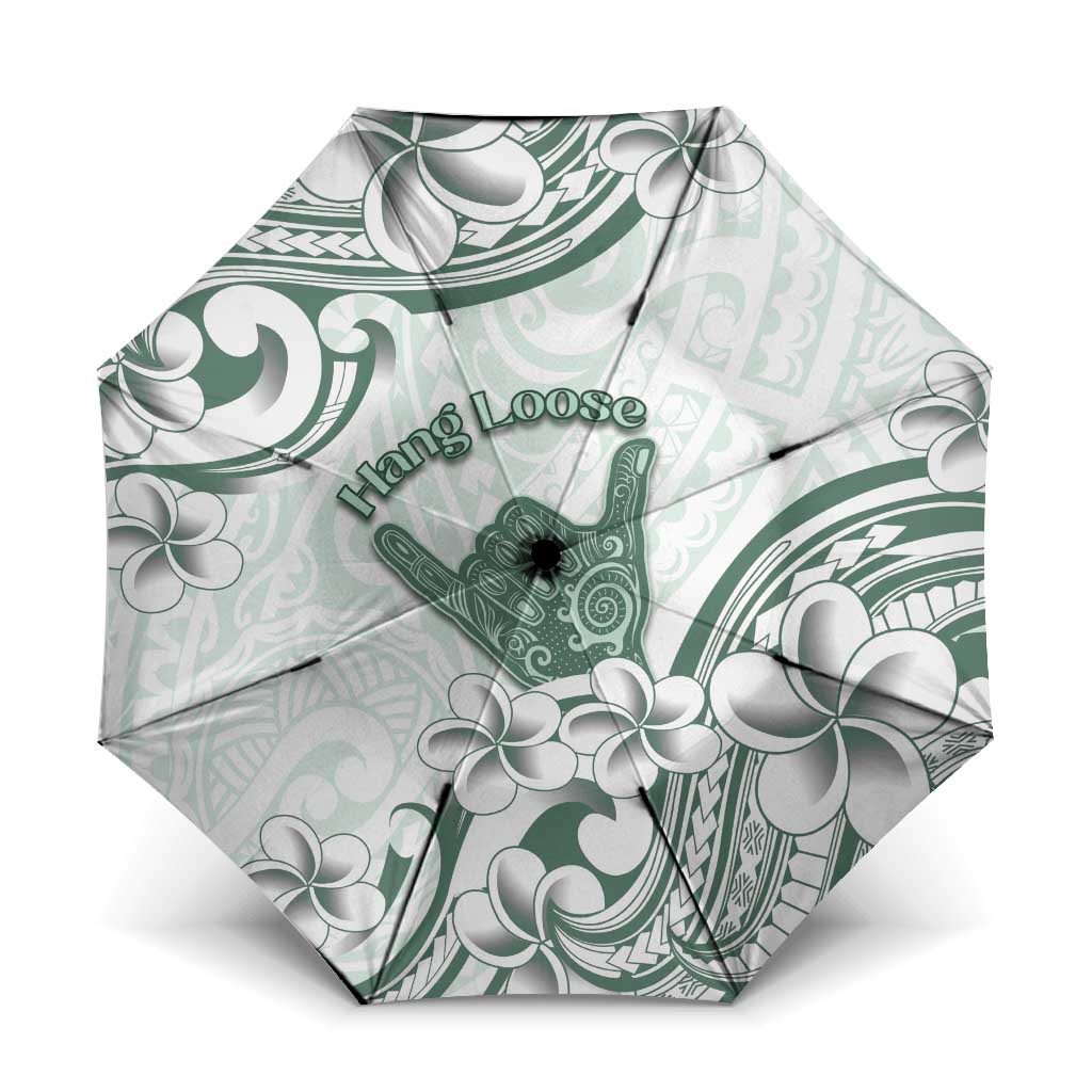 Aloha Hawaii Shaka Umbrella Hang Loose Mint Version - Polynesian Pride