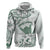 Aloha Hawaii Shaka Zip Hoodie Hang Loose Mint Version - Polynesian Pride
