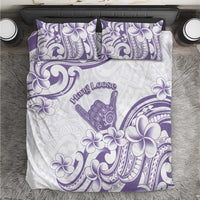 Aloha Hawaii Shaka Bedding Set Hang Loose Purple Version - Polynesian Pride
