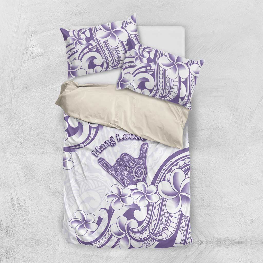 Aloha Hawaii Shaka Bedding Set Hang Loose Purple Version - Polynesian Pride