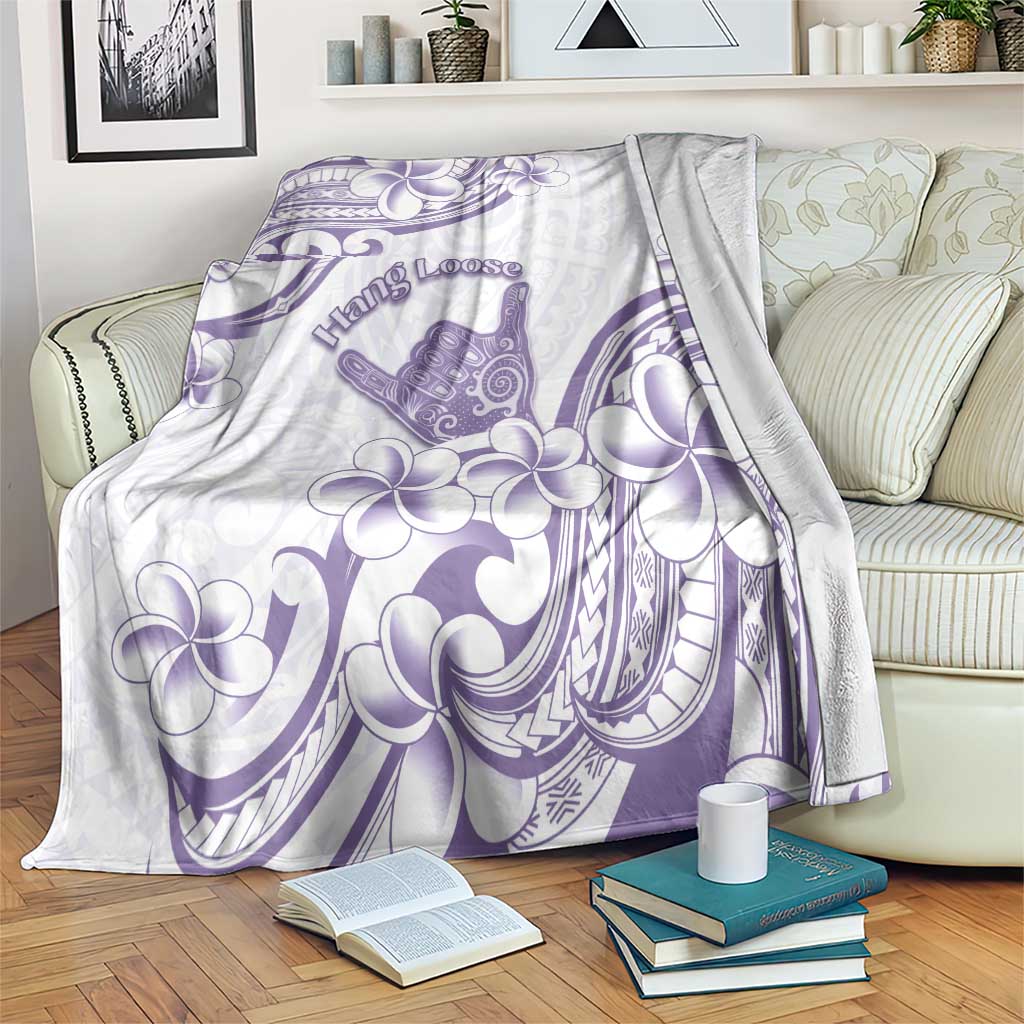 Aloha Hawaii Shaka Blanket Hang Loose Purple Version - Polynesian Pride
