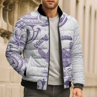 Aloha Hawaii Shaka Bomber Puffer Jacket Hang Loose Purple Version DT05 - Polynesian Pride